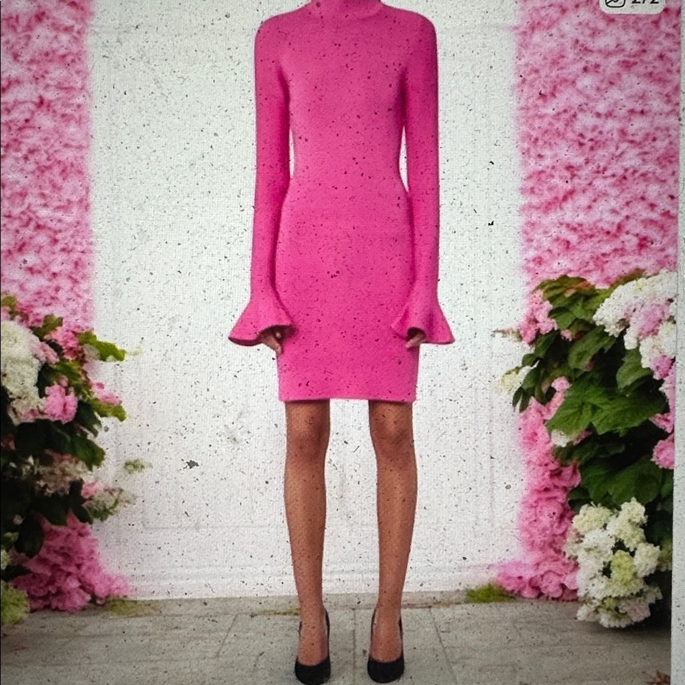 Michael Kors Fuchsia Long Sleeve sweater Dress